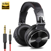 Oneodio Pro10 Over Ear Headphones Hi-Res Studio DJ Headphone Wired Monitor Music Headset Earphone For Phone Computer PC With Mic