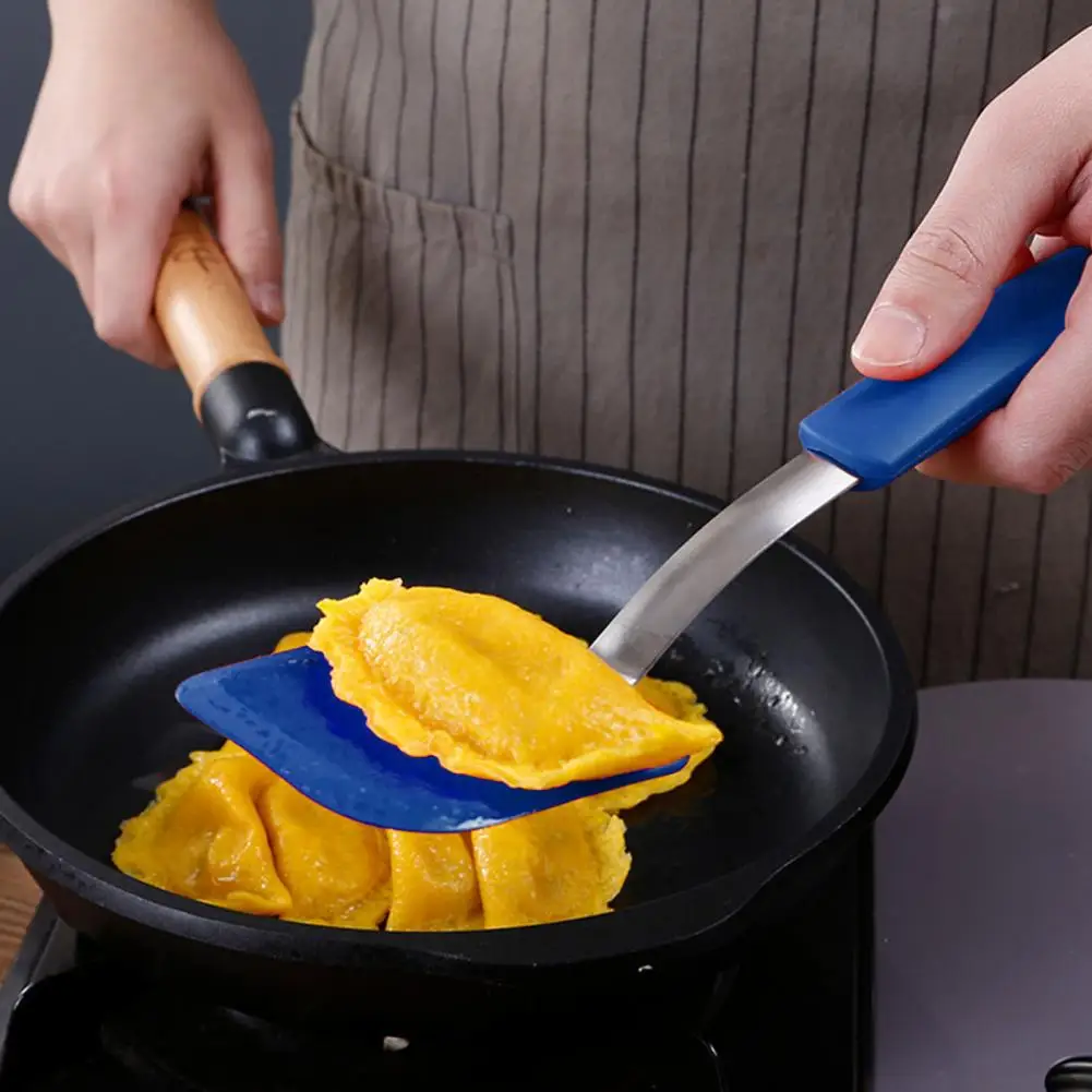 Silicone Spatula Easy Grip Spatula Mini Silicone Cookie Spatula Turner Heat-resistant Brownie Non-scratch Small Baking Utensils