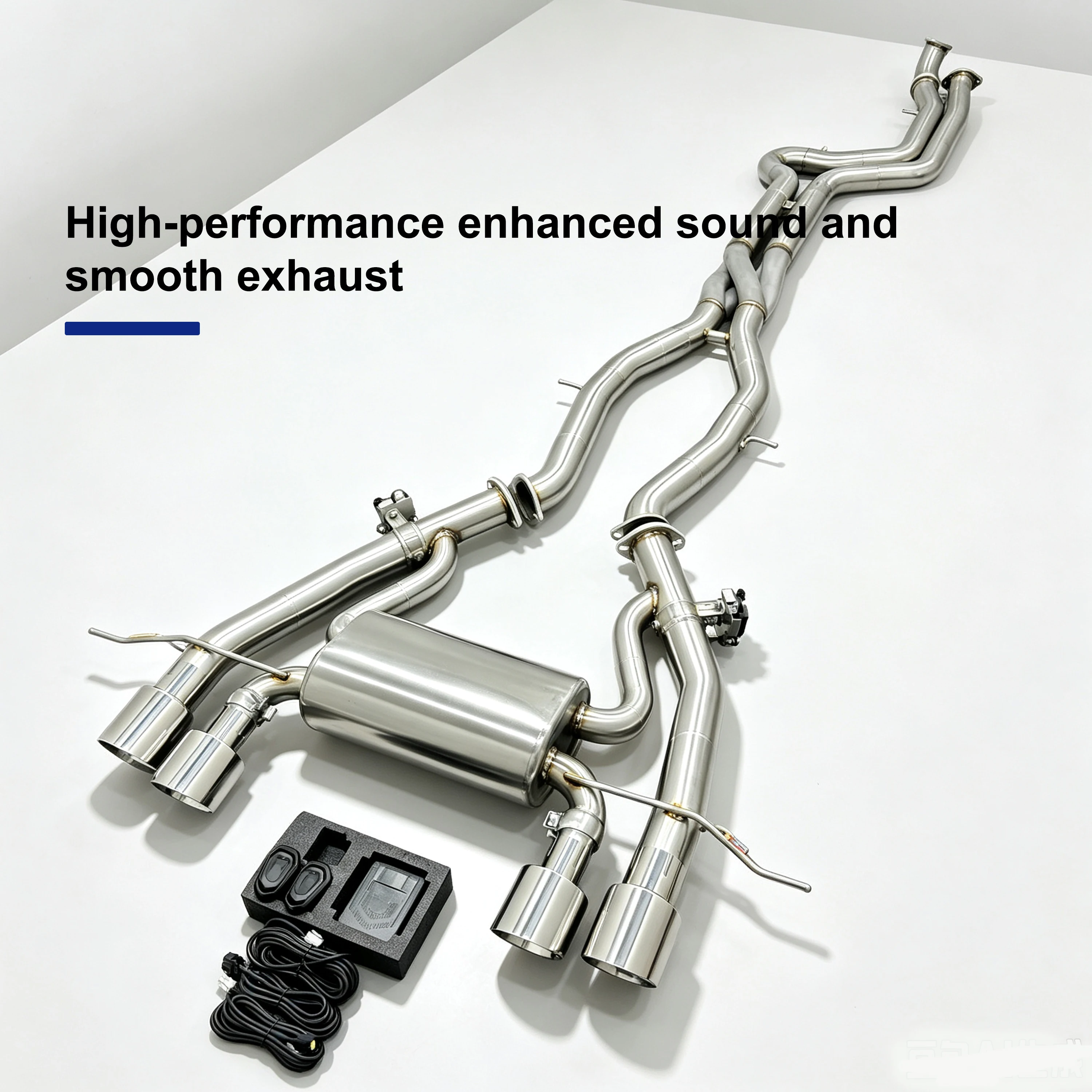 ACE Valvetronic Catback-Auspuffanlage Z-Rohr für BMW M3 G80 M4 G82 M2 G87 S58 3.0T mit Klappenschalldämpfer und Doppel-Auspuffendrohren – Detail 3