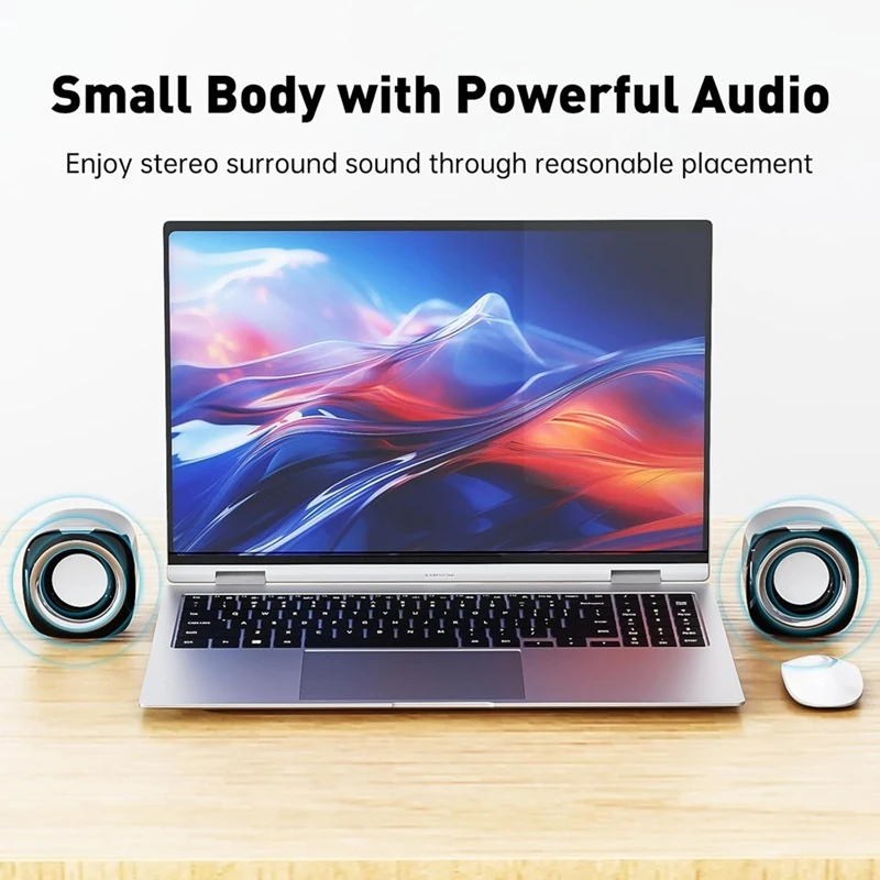 Computer Speakers for PC,Mini Computer Speakers with Bluetooth,Support Wired Connection Speaker for PC,Laptop,Tablet-DTB3