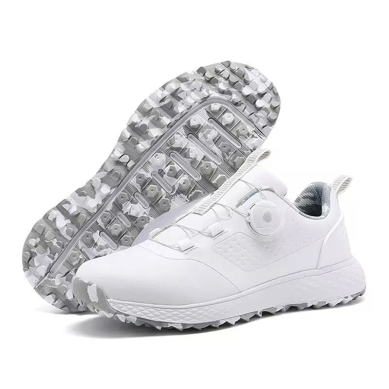 Luxury Brand Men Golf Shoes Mesh Breathable Sport Shoe Man Unisex Outdoor Gym Sneakers shoe Elastic Band Men Golf Training Shoe