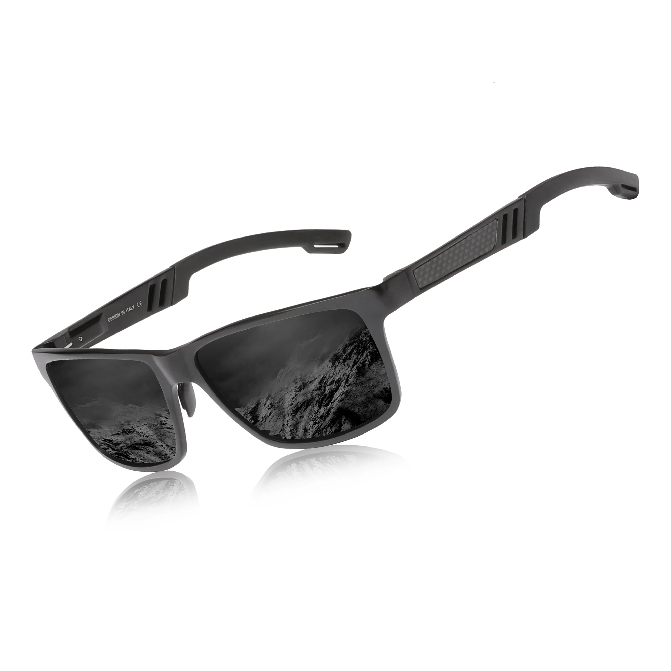 

KINGSEVEN Brand Polarized Sunglasses For Men Rectangle Aluminum Driving Glasses Eyewear Shades For Men High Quality