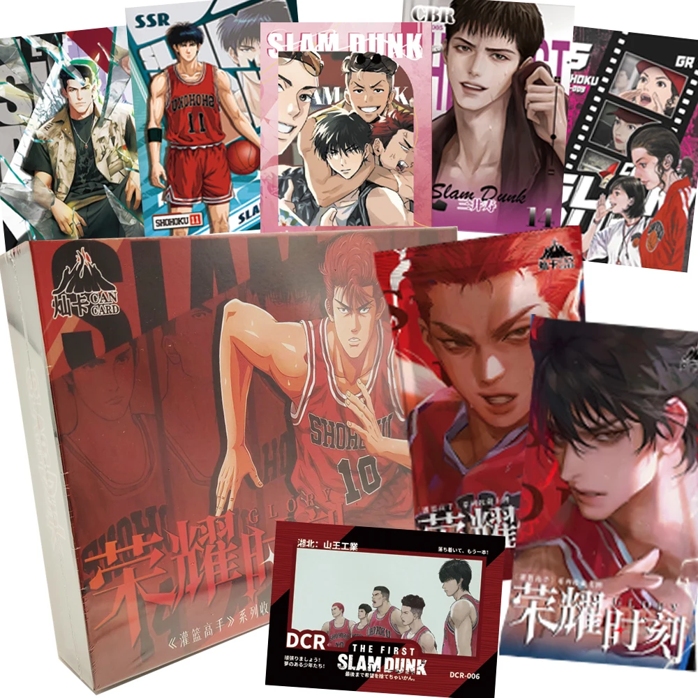 

Sports Anime Slam Dunk Collection Cards Childhood Classic Basketball Theme Comic Character Colorful Laser Card Creative Fun Gift