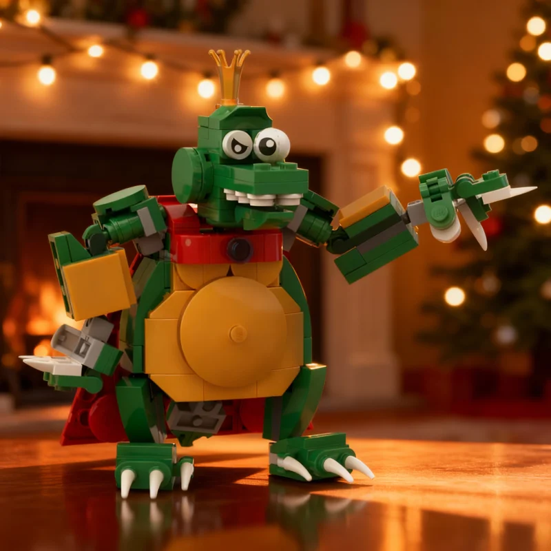 

284 детали MOC Конструктор «Король Крул» по мотивам игры Mario, развивающая игрушка для творчества, идея для рождественского подарка, обучающий конструктор для детей