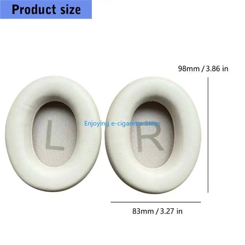 Over-Ear-Kopfhörer-Kissenbezug-Set für H3S, weicher 1-Paar-Ersatz mit Ohrmuschellippe für Meetings, Studium, Zuhause Y4QF – Detail 6