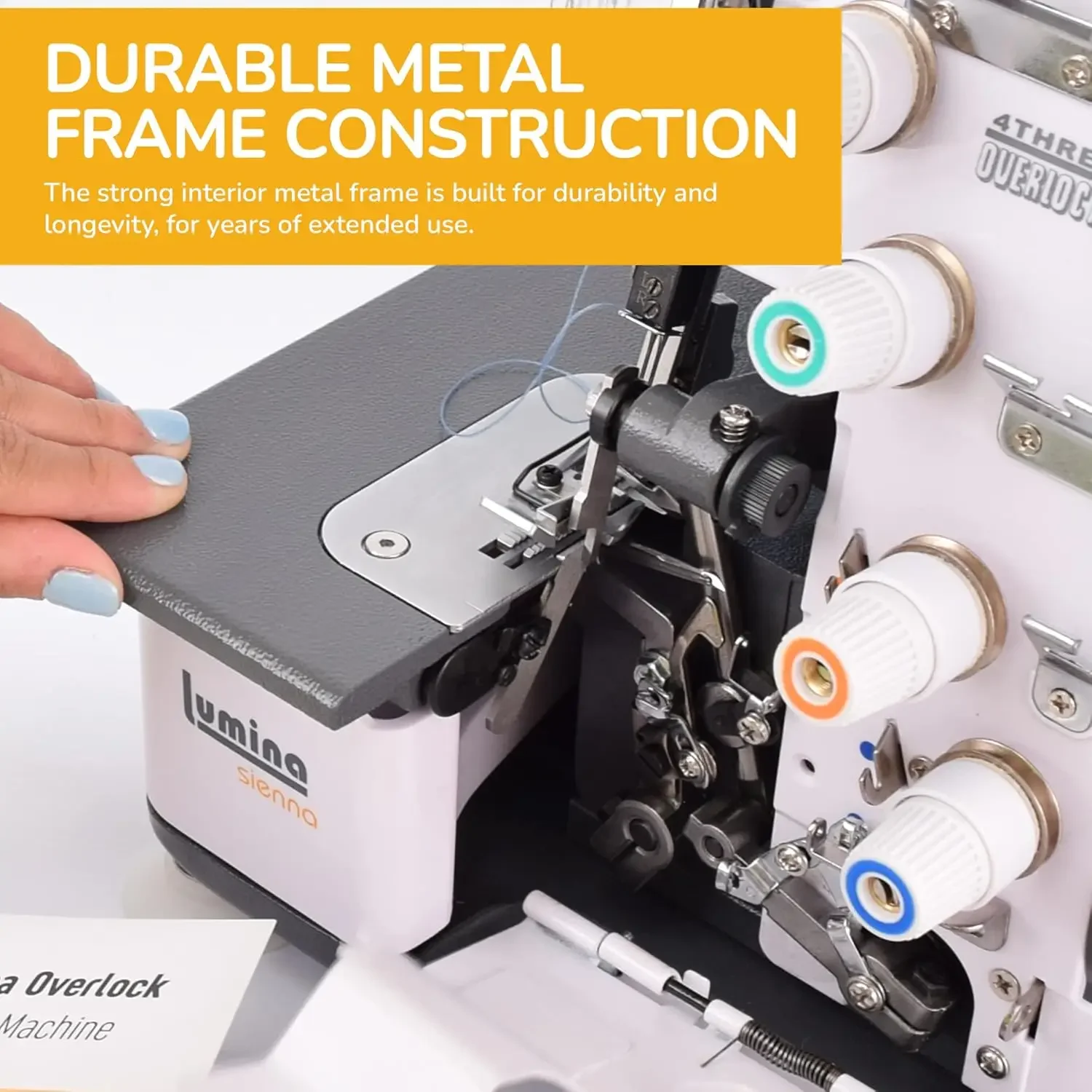 Halbindustrielle Sergi- und Overlockmaschinen mit langlebigem Metallrahmen