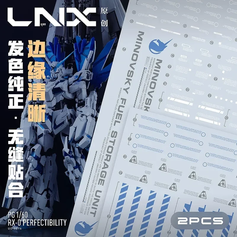 LNX Original 1/60 Scale Divine Perfect Model Kit High Precision Water Decals Numbered Manual Accessory Bag Detailed Plastic