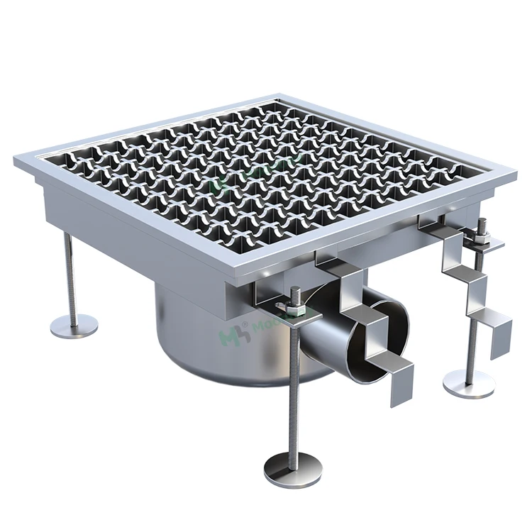 

Industrial Drain Channels Commercial Hygienic Trench Floor Drain with Grating Factory Floor Drainage System Equipment
