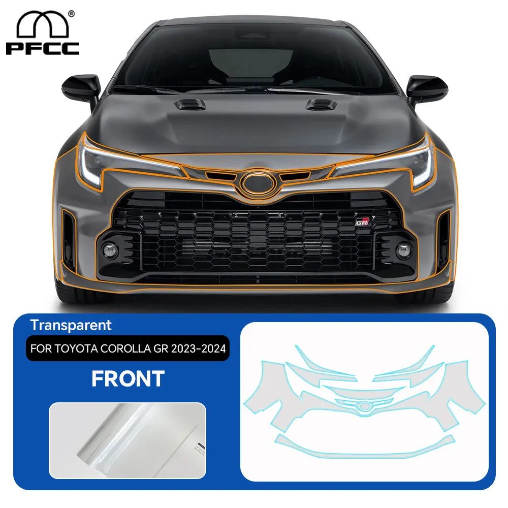 

For Toyota Corolla GR 2023 2024 Pre Cut PPF Clear Car Paint Protection Film Car Body Decal Wrap Film Kit Sticker Anti-scratch