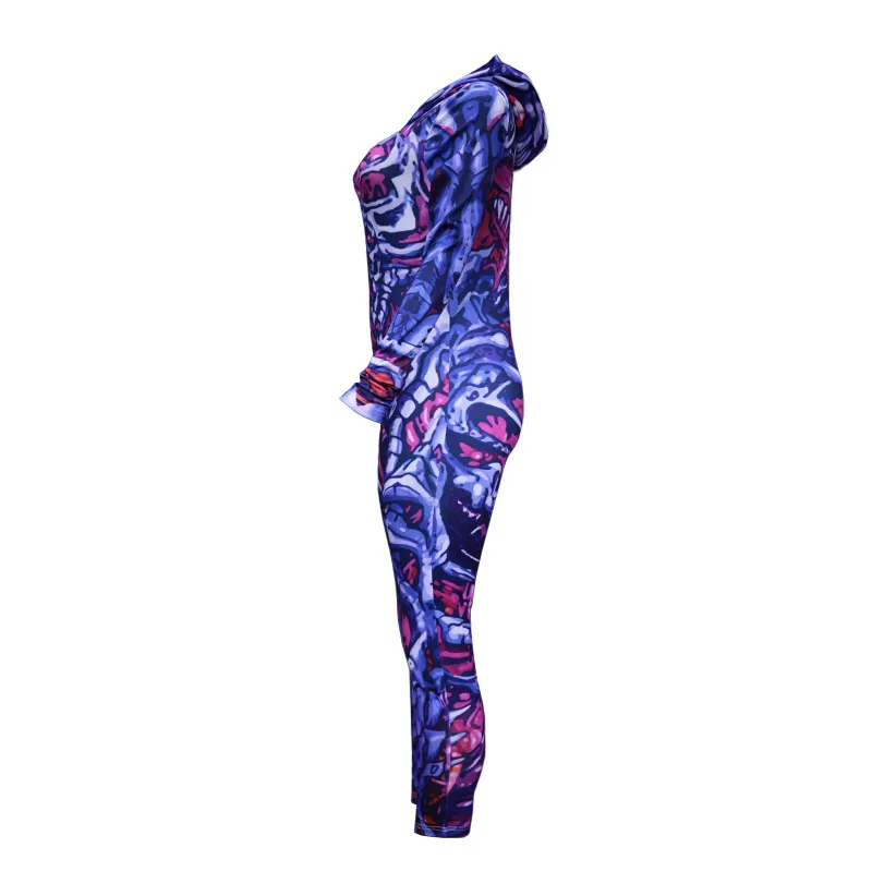 Teufel-Skelett 3D-Druck Overall mit Hut Catsuit Cosplay Kostüme Strumpfhose Zentai-Anzug Halloween Party Bodysuit 2026 – Detail 15
