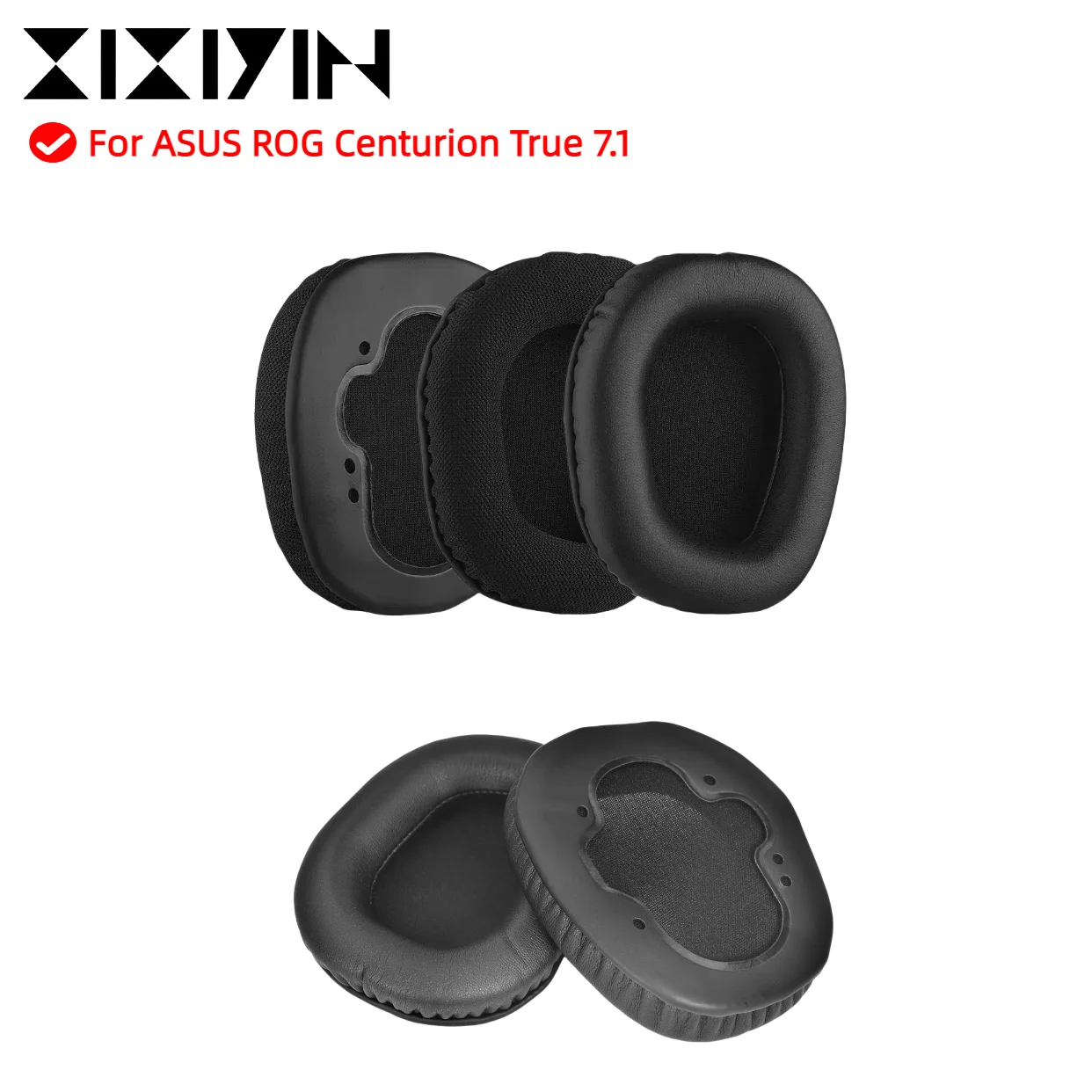 

Replacement Ear Pads For ASUS ROG Centurion Ture 7.1 Gaming Headphone Replacement Leather Pads High Quality Foam Pads