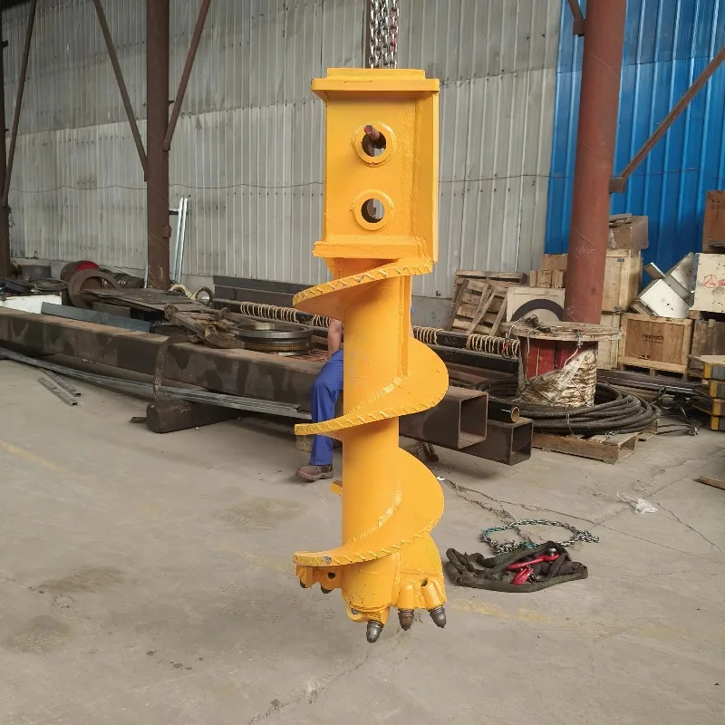 Rotary Drilling Bucket Pile Driver Double Bottom Multiple Models Single Bottom Drilling Bucket Multi-model Spiral Drill Bits