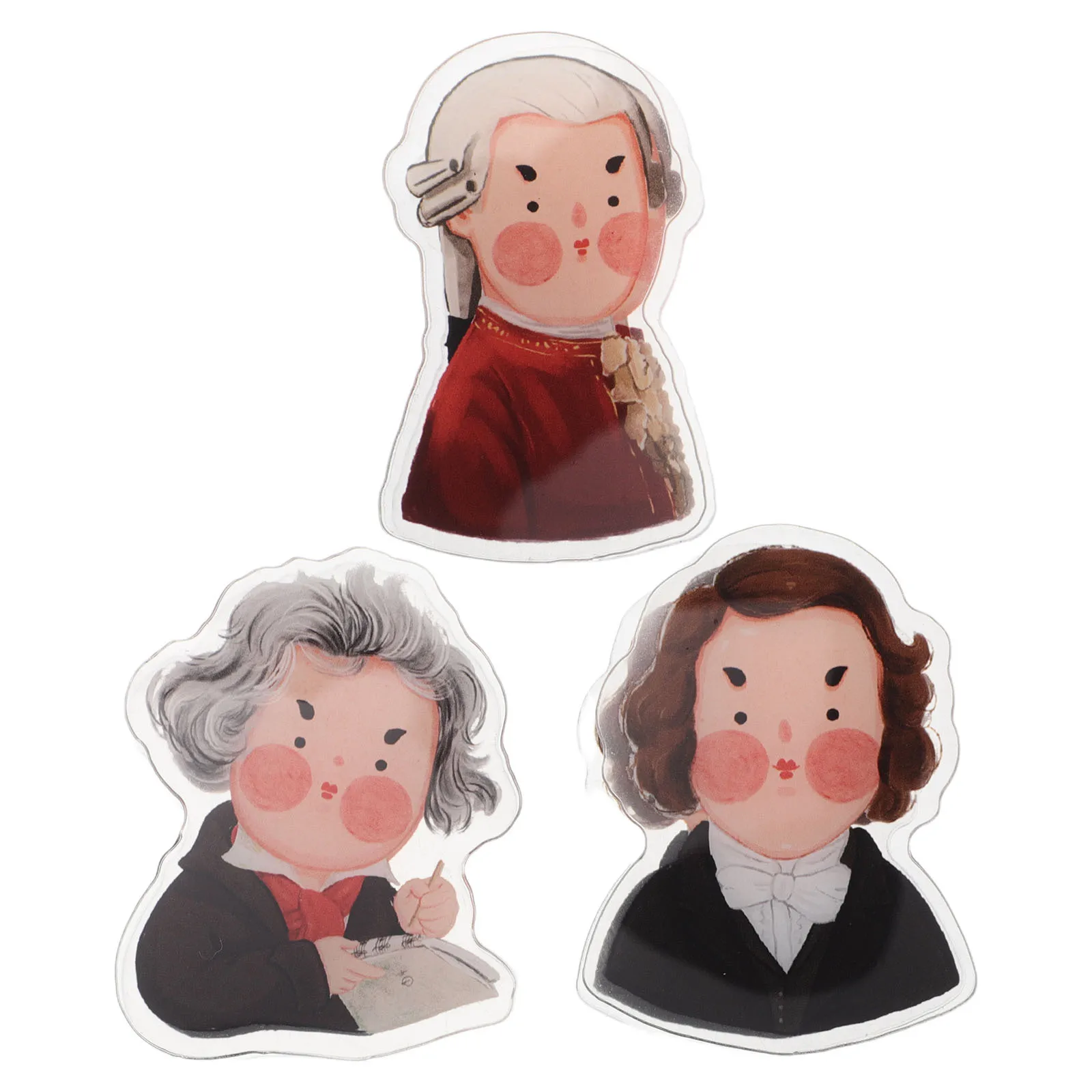 

3Pcs Creative Sheet Music Clips for Musicians Portable Lightweight Cartoon Design Suitable for Piano Violin Practice Sessions