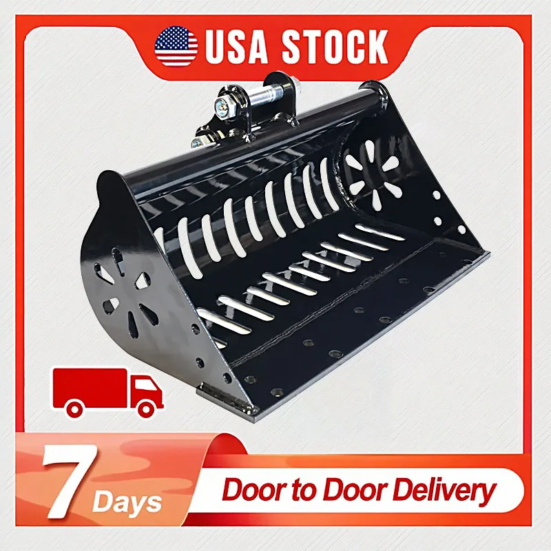 

Mini Excavator Screen Bucket Attachment Fits Most 1-3 Ton Excavators Mini Excavator Accessories For Construction Quarries Farms