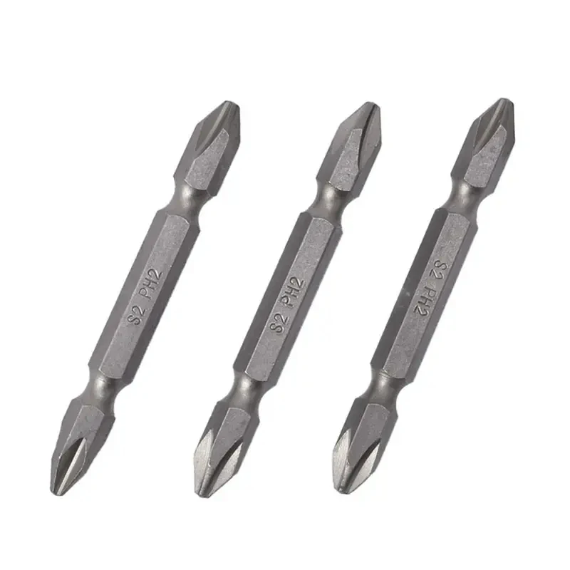 

10PCS PH2 Double-ended Screwdriver Bit Magnetic Non-slip Phillips Screwdriver Bit High Hardness Hex Shank for Makita