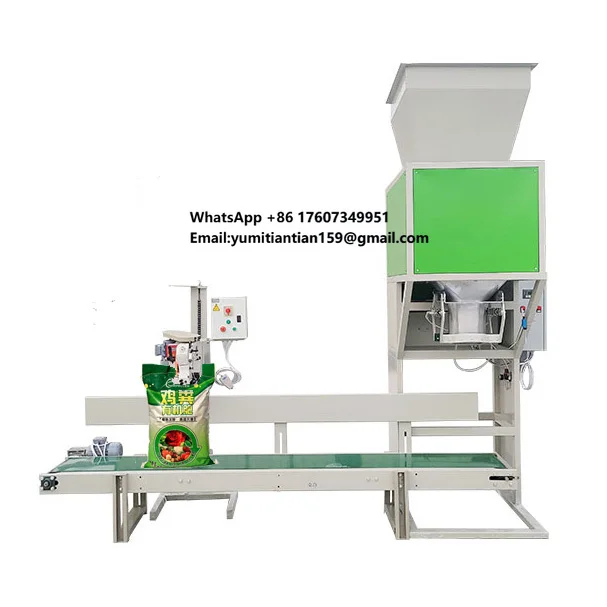 Open Bag Packaging Machine for Organic Fertilizers Containing Moisture, Corrosive Soil, Organic Soil and Bulk Materials
