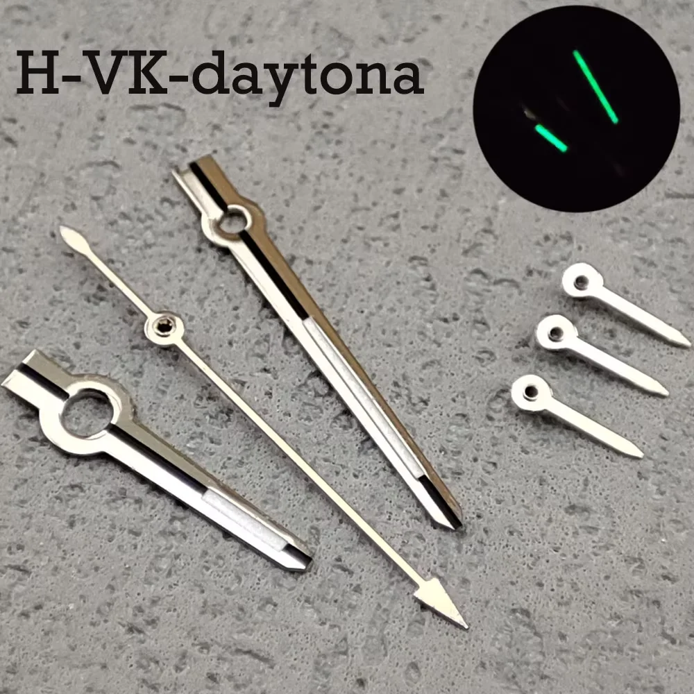 남자 시계 VK63 손 VK63 시계 포인터 빛나는 무지개 포인터 다이얼 29.5MM 시계 액세서리 부품