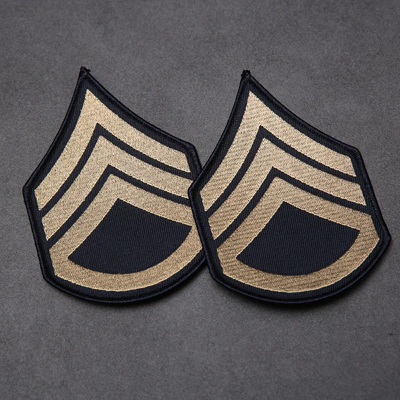 WW2 Fury براد بيت سترة عسكرية التصحيح موحدة الجيش الأمريكي رجل شارة التطريز الحديد على/خياطة على