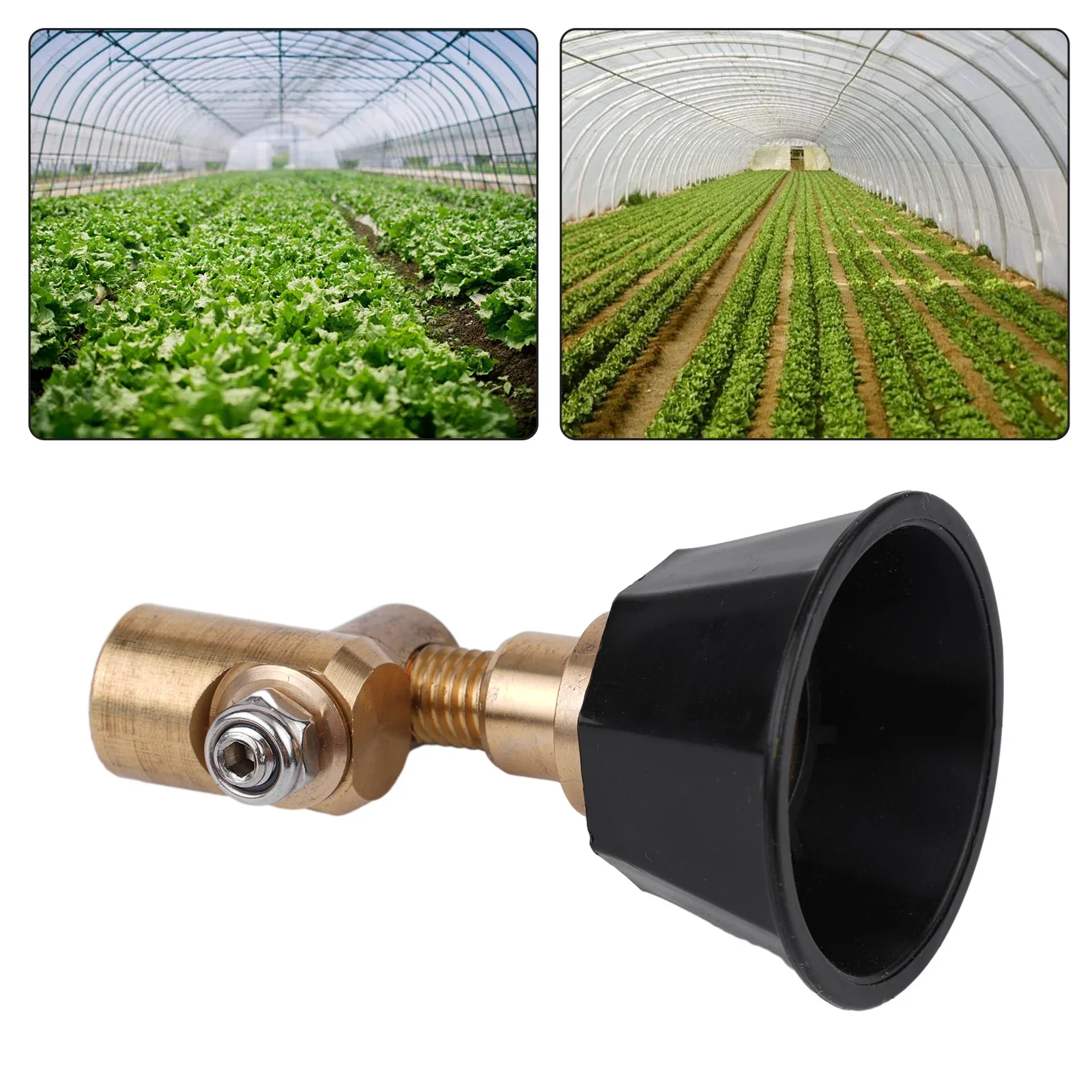 Brass Nozzle Agricultural Atomization Adjustable Nozzle Black Agricultural Sprinkler Head For Fruit Vegetable