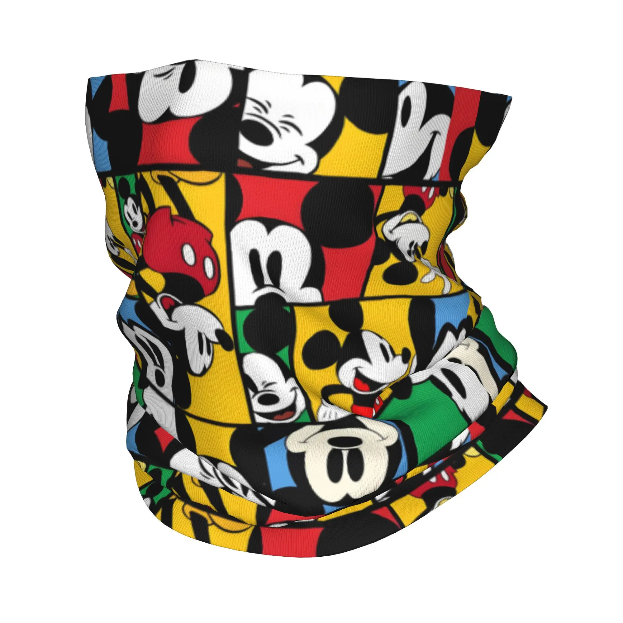 

Custom Mickey Mouse Animes Bandana Neck Gaiter Windproof Face Scarf Cover Women Men Manga Headband Tube Balaclava