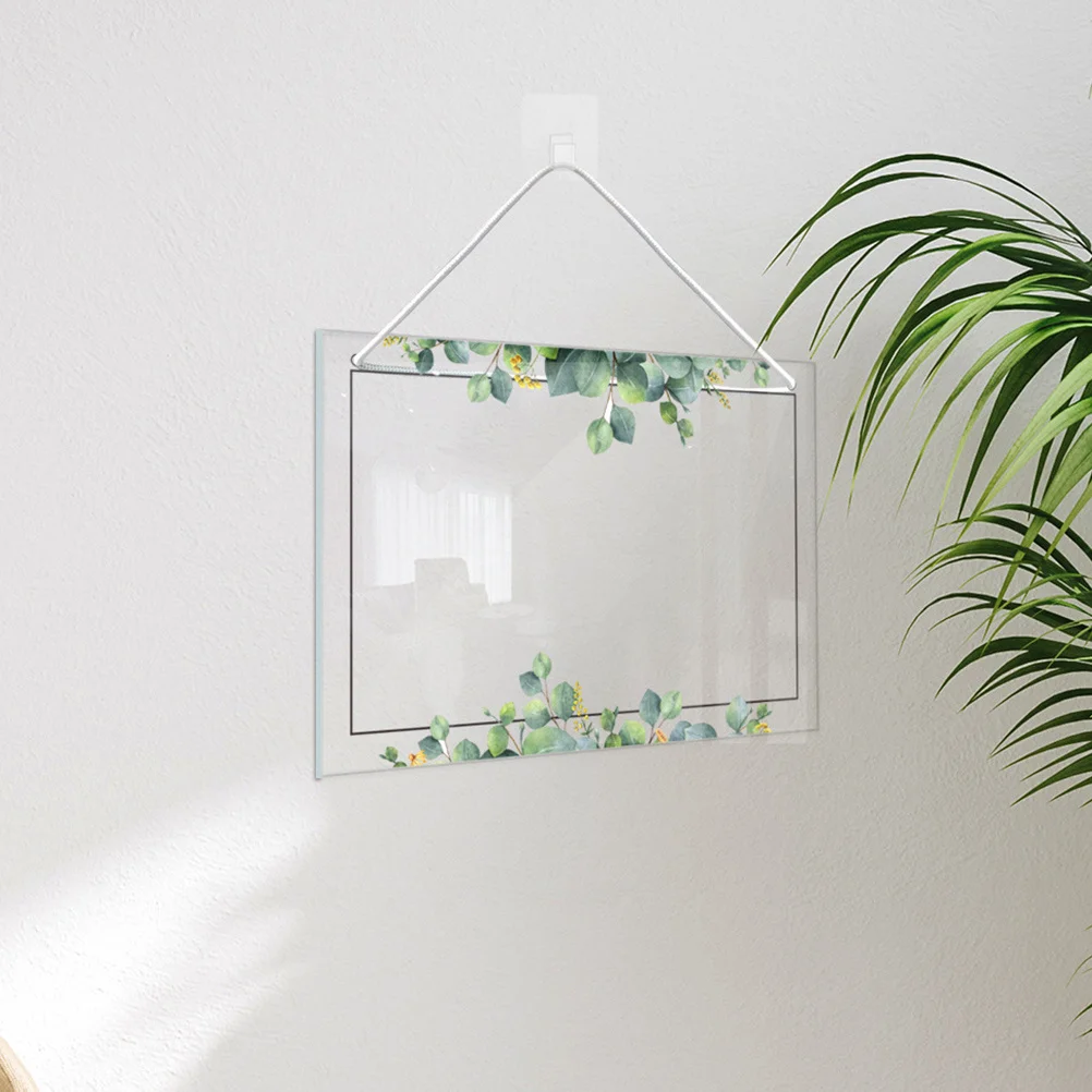 

1Set Acrylic Memo Board Transparent Multi-Function Writing Board for Home Office Use Clear Handwritten Boards