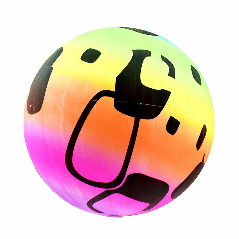 3 szt. 22cm Dziecięca dmuchana piłka zabawka Olśniewający kolor dmuchana piłka Piłka plażowa Zabawka do sportów na świeżym powietrzu dla rodziców i dzieci do zabawy w wodzie