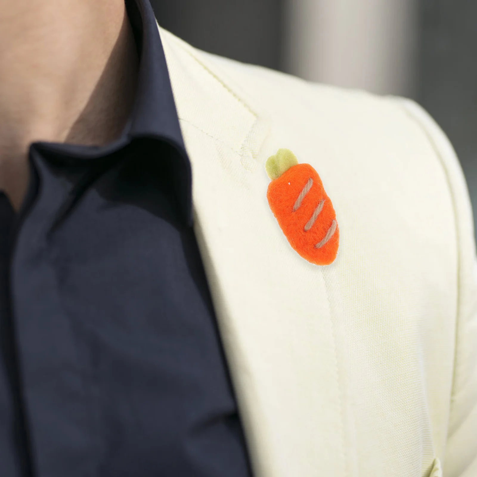 5 قطع من ديكور اللباد على شكل جزرة كرتونية يمكنك صنعها بنفسك لوازم حرفية صوفية صغيرة الحجم وخفيفة الوزن لمشابك الشعر والسترات #1