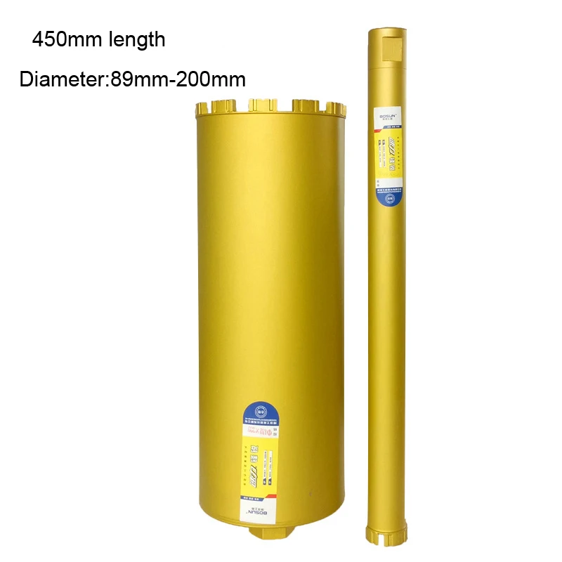철근 콘크리트 벽돌용 젖은 다이아몬드 코어 드릴 구멍 톱 450mm, 길이