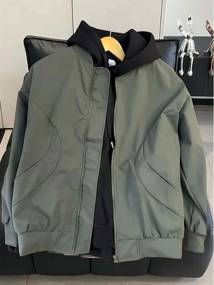 

Military een MA Pilot Jaet Men's Spring Autumn ort Baseball Sle Loose Fit Youthful Polyester Ox Fabric Waterproof