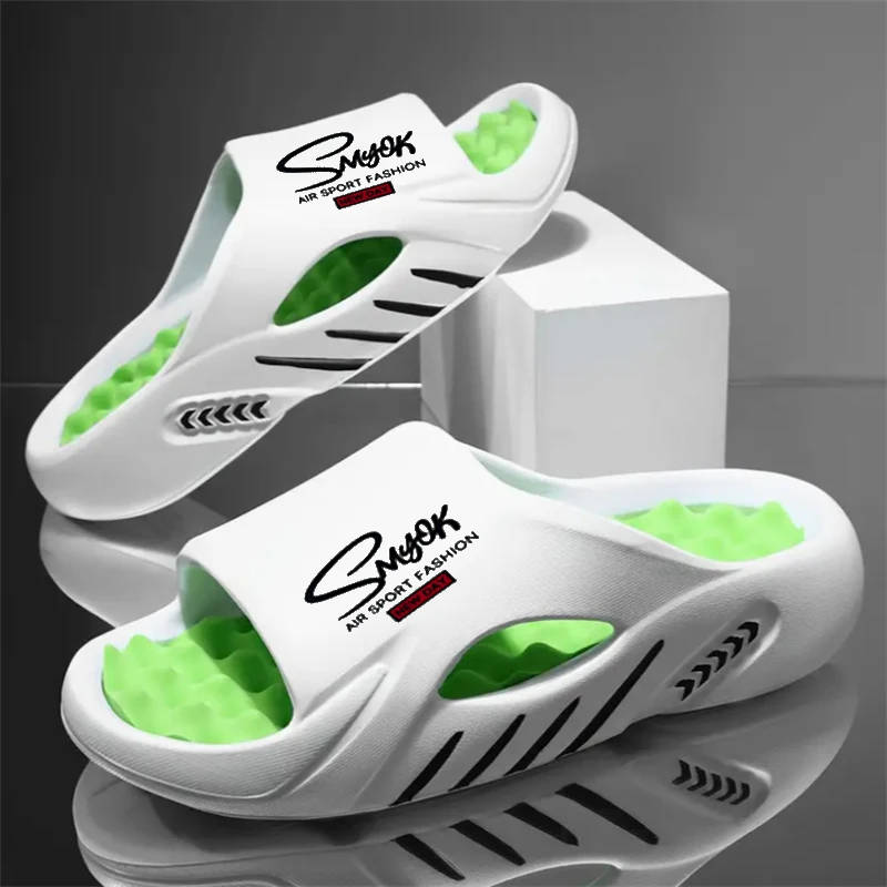 Men's Slippers Fashion EVA Non-slip Slides Casual Slippers Summer Men's Slides Sport Sandals Outdoor Beach Shoes Larger Size image 2