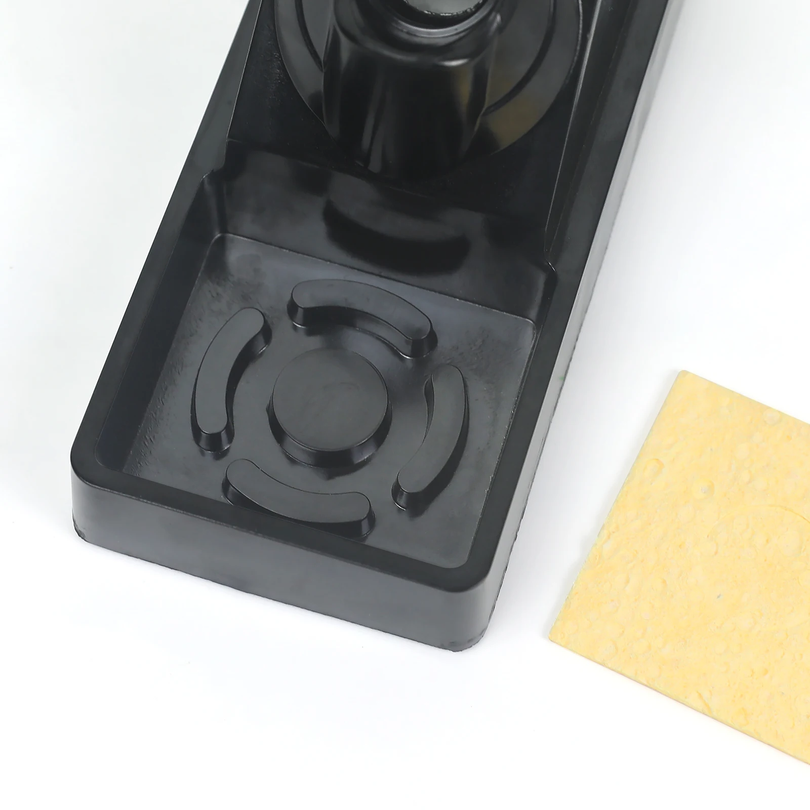 NEWACALOX Soldering Iron Holder Stainless Steels Place Stand Sponge Cleaner Soldering Station Handle Holder Welding Tools