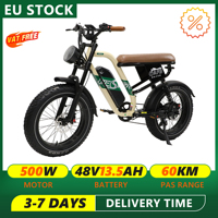ONESPORT W66 Electric Bike 20“ Fat Tire E-bike 500W BAFANG Motor 48V 13.5Ah Battery Adult Electric Mountain Bike