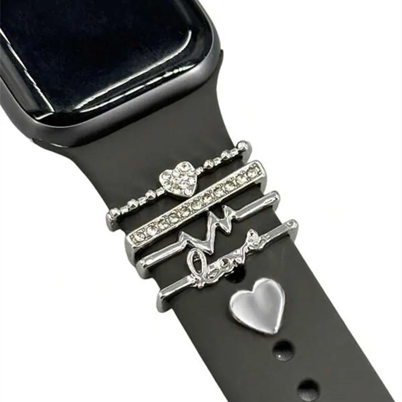 5pcs Rhinestone Watchband Ring Loops for IWatch