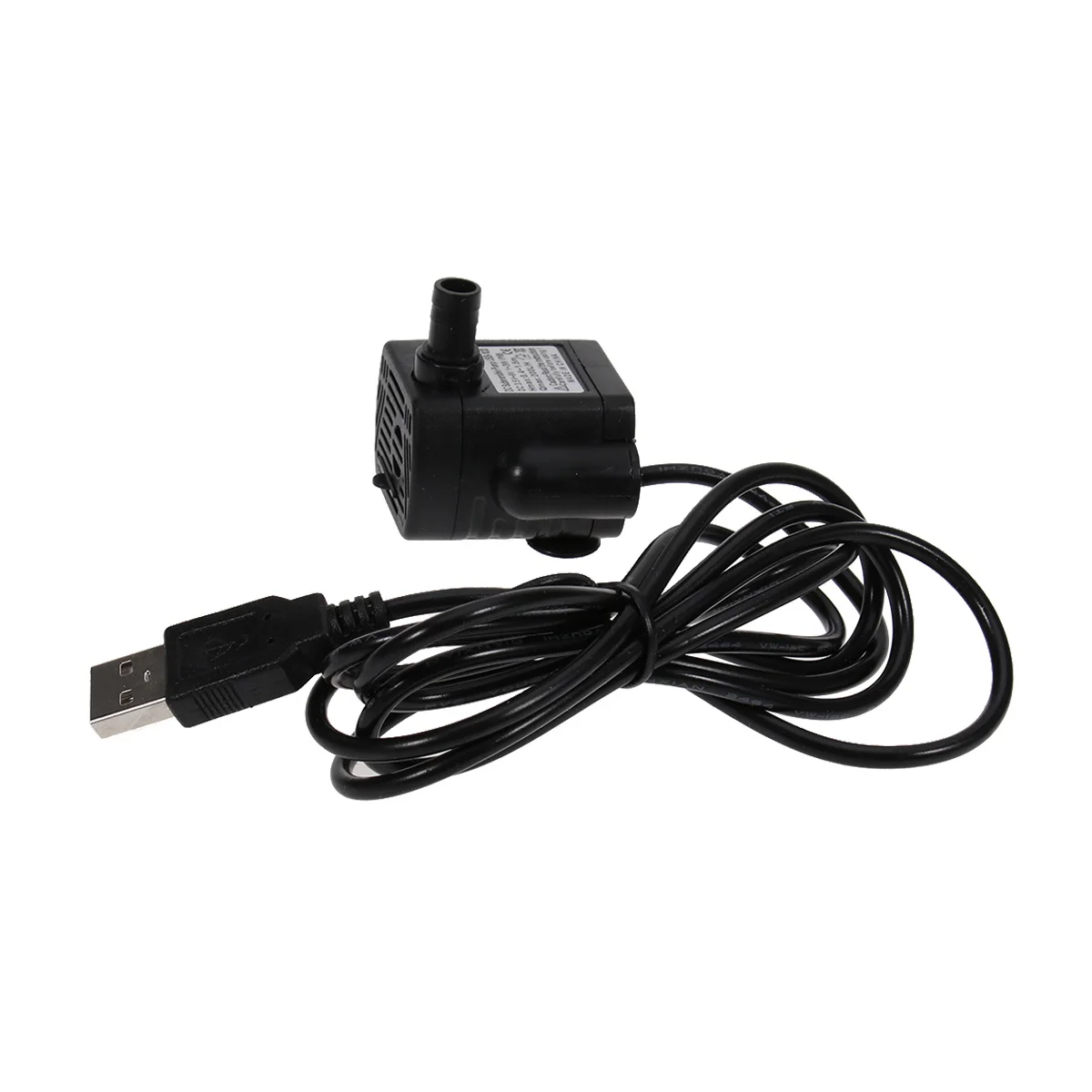 

USB-1020 Compact Brushless Submersible Water Pump Black Adjustable Flow Aquarium Fountain Pond USB Powered USB Water Pump