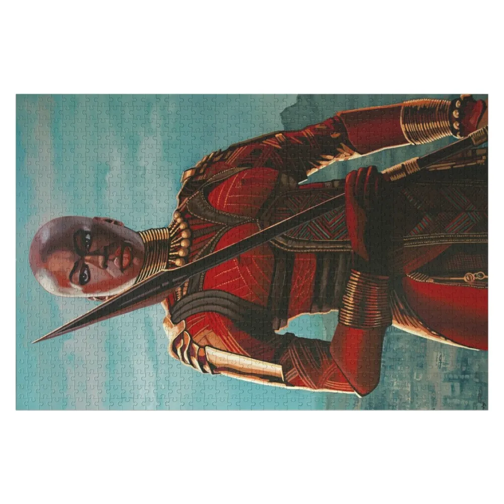 

Danai Gurira as Okoye Painting Jigsaw Puzzle Wood Adults Baby Wooden Personalised Personalised Toys Puzzle