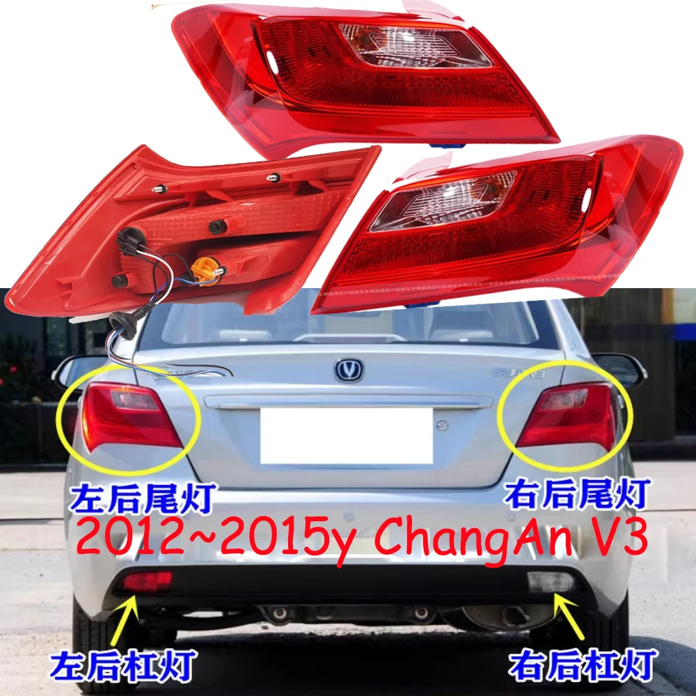 car accessories bumper tail light ChangAn yuexiang V3 taillight Reflector 2012~2015y chang an fog Taillamp Chang An fog lamp