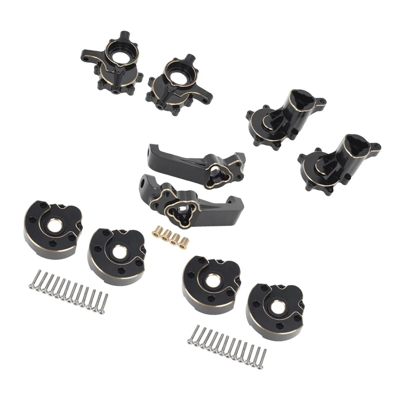 10Pcs Brass Front and Rear Portal Housing Set for Redcat GEN8 GEN 8 1/10 RC Crawler Car Upgrades Parts Accessories,1