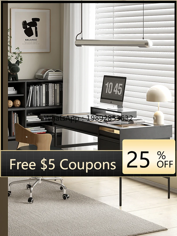 YFY Design Italian Minimalist Solid Wood Desk Modern Simple Small Apartment Computer