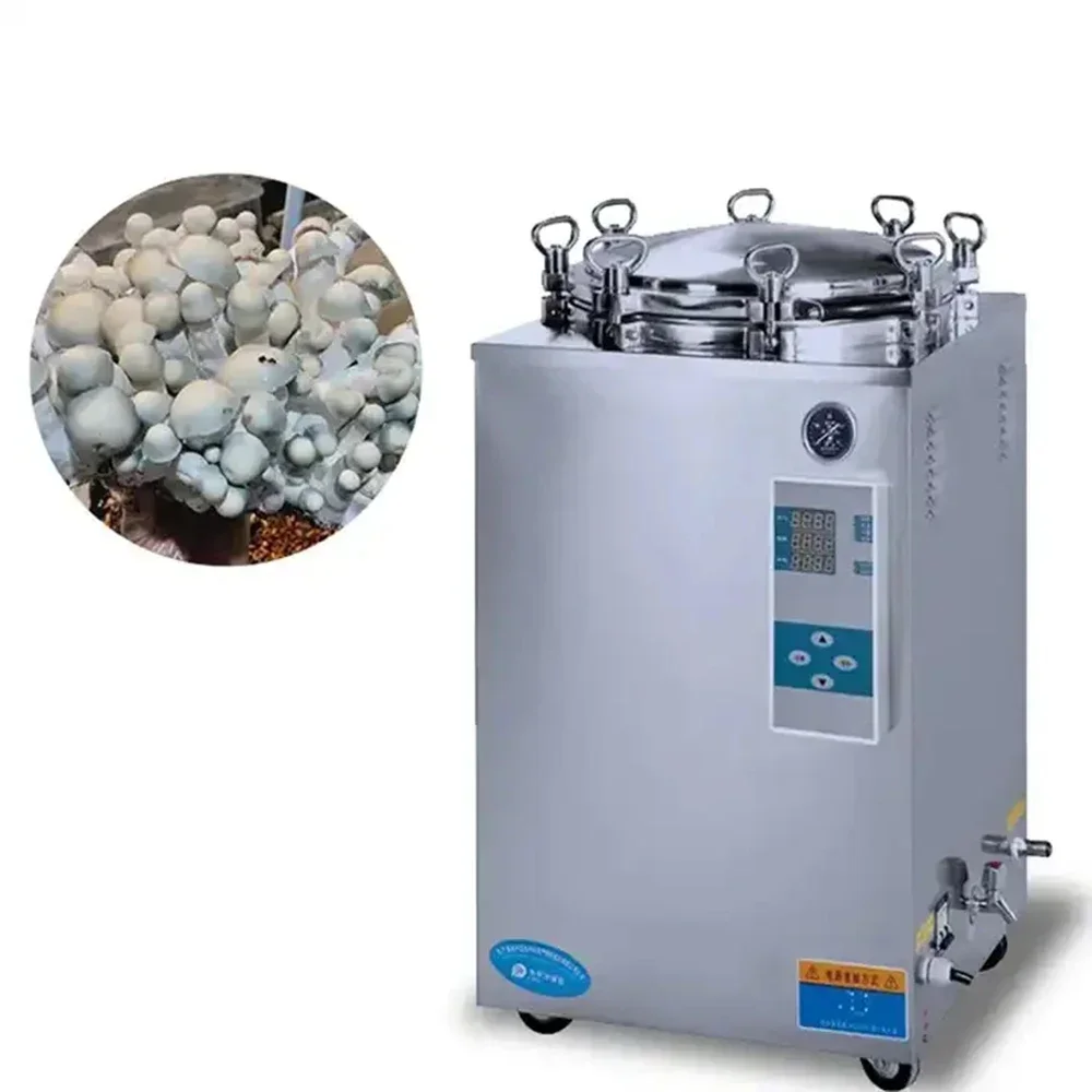 

35l 50l 75l 100l 120l 150l Food Mushroom Cultivation Vertical Steam Autoclave Sterilizer Esterilizador Para Seta