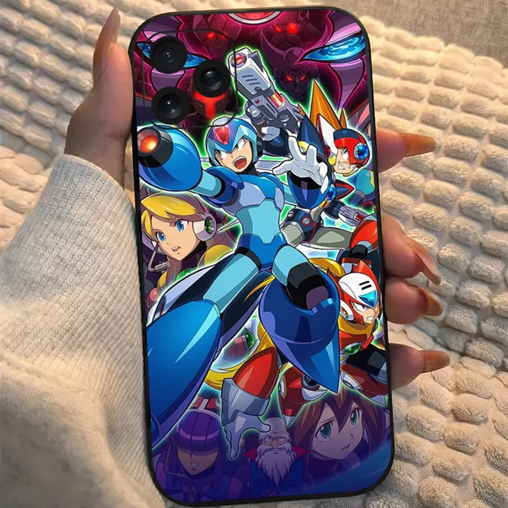 Game R-Rockman Megaman Phone Case For iPhone 8 11 12 13 14 15 Mini X XR XS PRO MAX Plus Shell