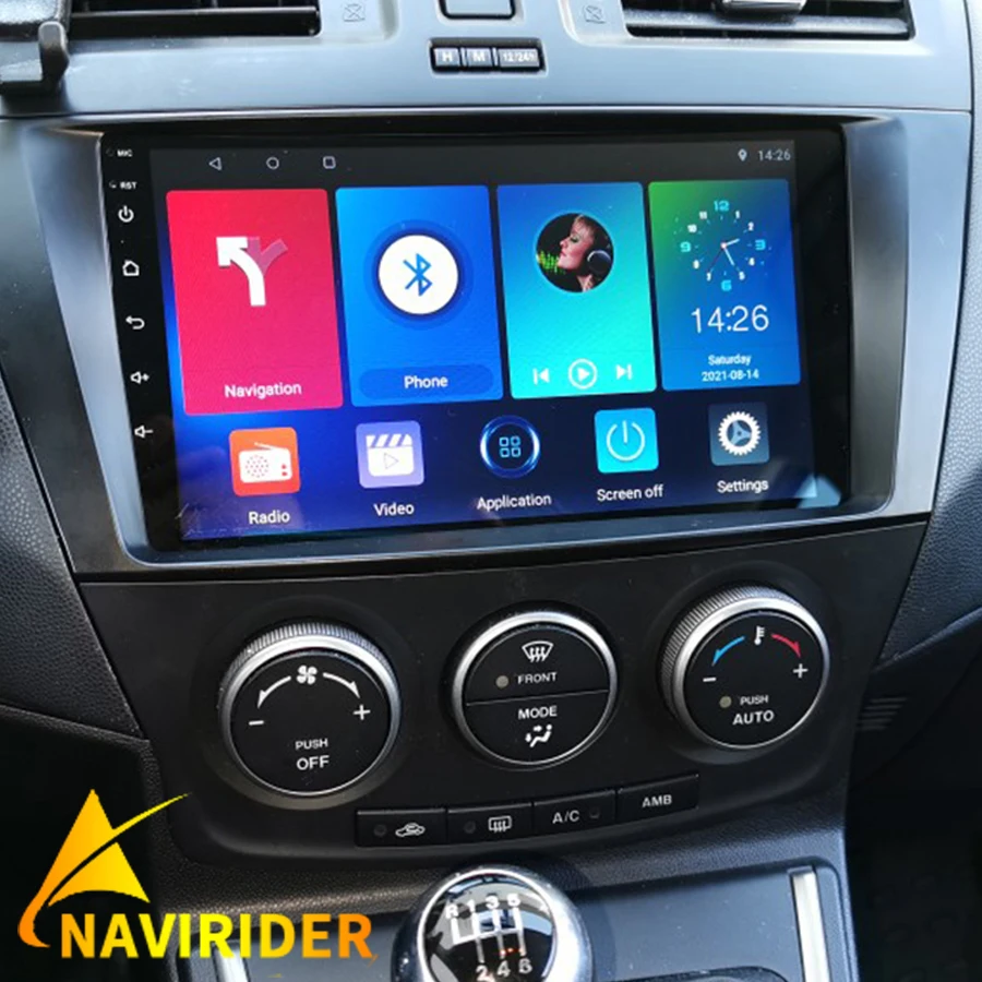 Pemutar Multimedia mobil, Radio mobil 2 Din Android 14 layar sentuh pemutar Video Multimedia untuk Jeep Compass MAZDA 5 2013 GPS Stereo Unit kepala