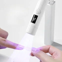 Mini UV Nail Lamp Dryer Machine Portable USB Rechargeable LED Nail Quick Drying Light Handheld Manicure Lamp For Gel Varnish