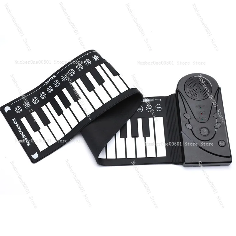 

49 Key Roll Up Foldable Silicone Keyboard Portable Electronic Piano for Kids Beginners