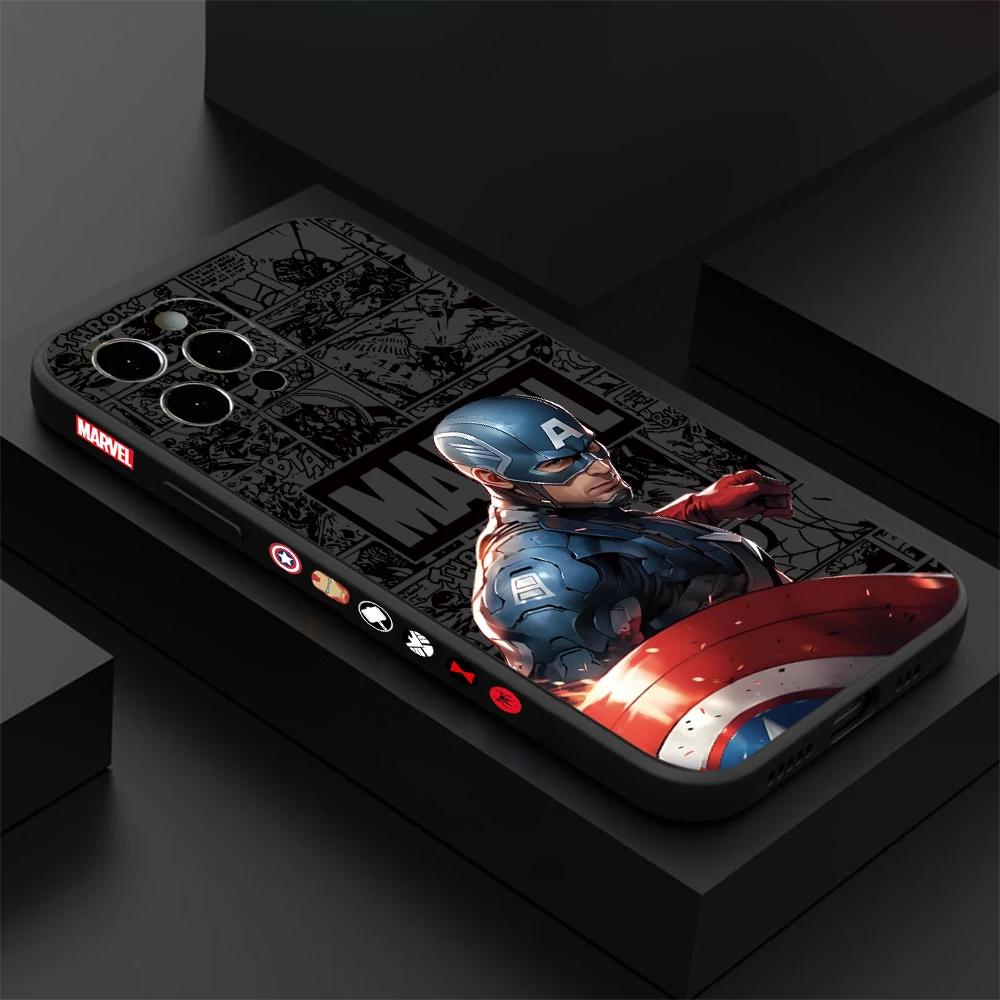 Iron Man Captain America Phone Case for Xiaomi Redmi 13C 12C 10C 9C 10A Note 13 12 11 10 9 8 Pro Plus 4G 5G Edge Soft TPU Cover