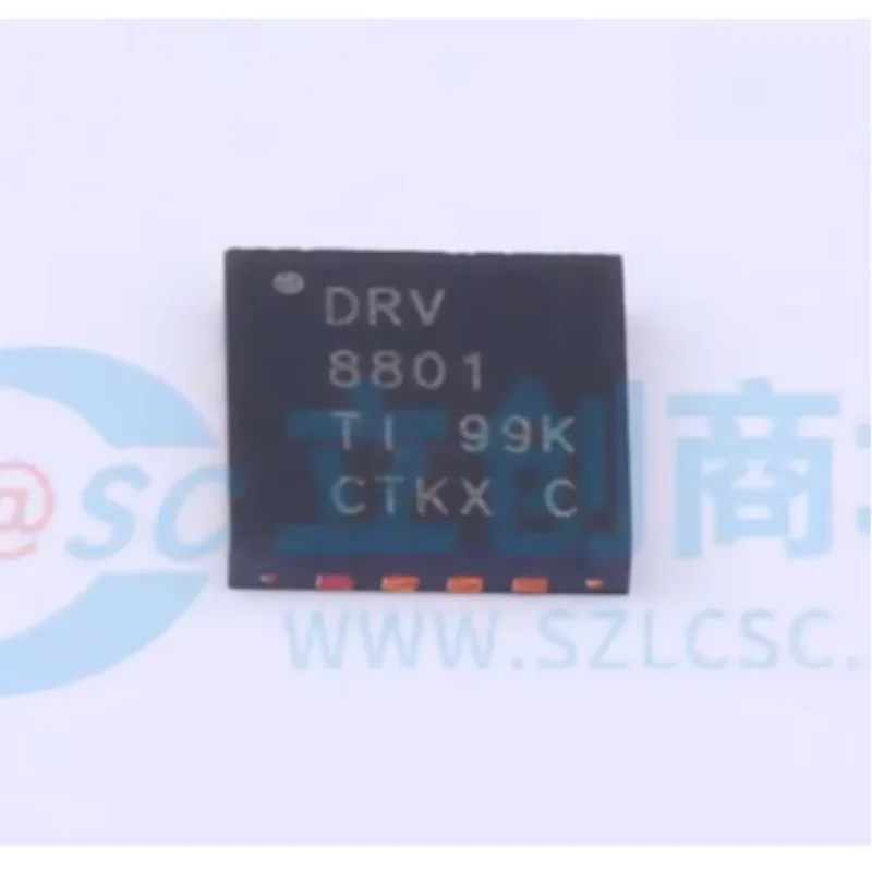 10PCS DRV8801RTYR  H-Bridge Motor Driver 8V-36V 2.8A Peak WQFN-16 EP Brushed DC Motor Original New