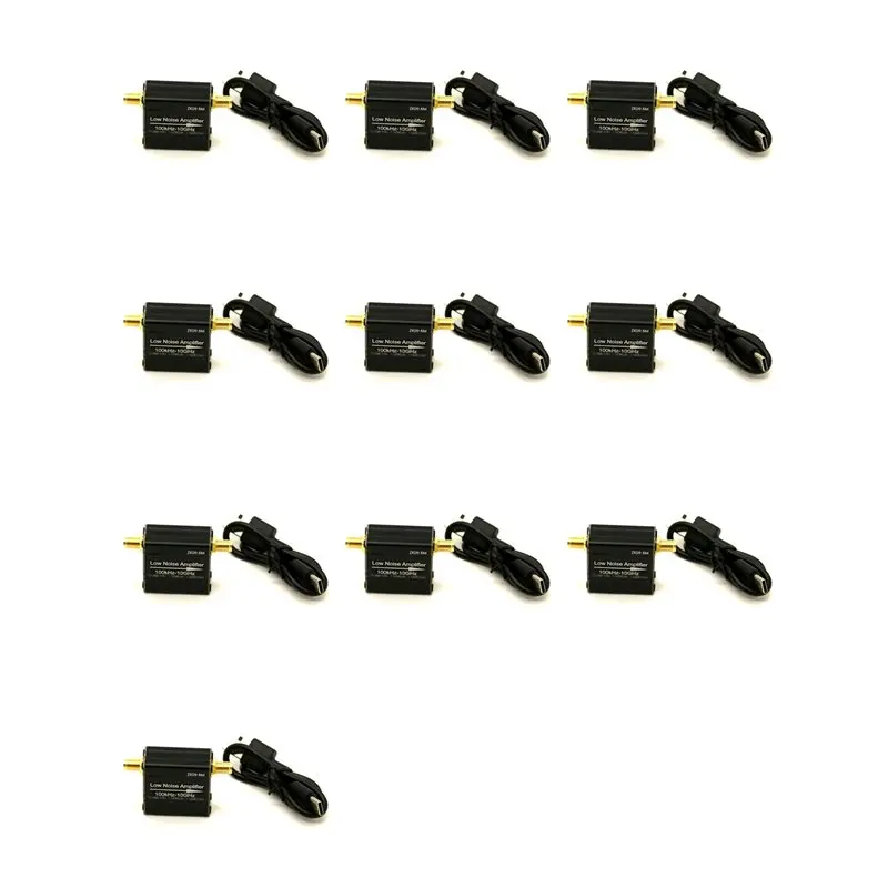 Y44A 10X LNA RF Power Preamplifier Module 100KHz-6GHz/10GHz 20dB High Gain Low Noise Amplifier ZK09-BM USB Type-C