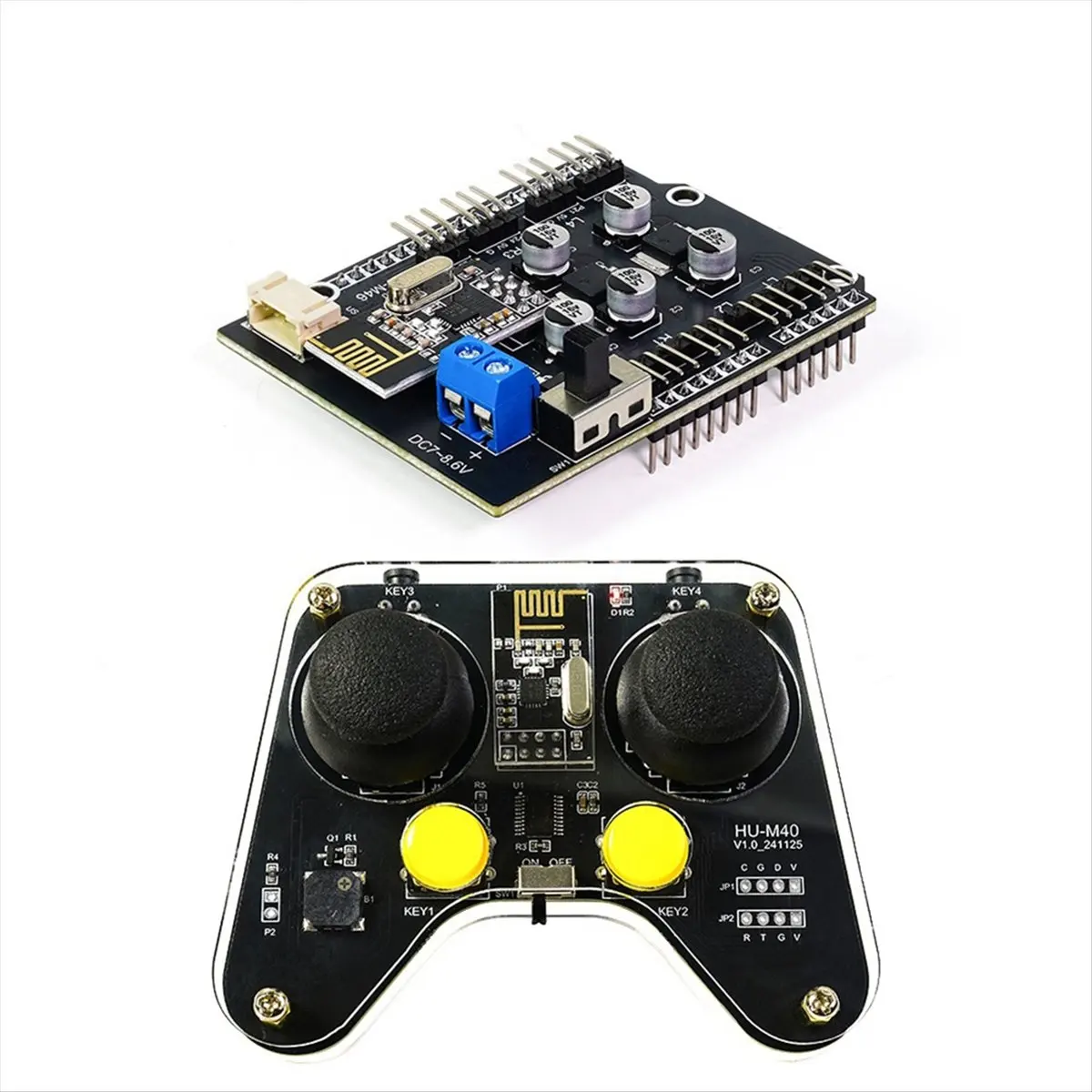 TCE 8 Channel PWM Servo Drive Expansion Board Robot Arm Control Onboard 2.4G Receiver with 2.4G Remote Control