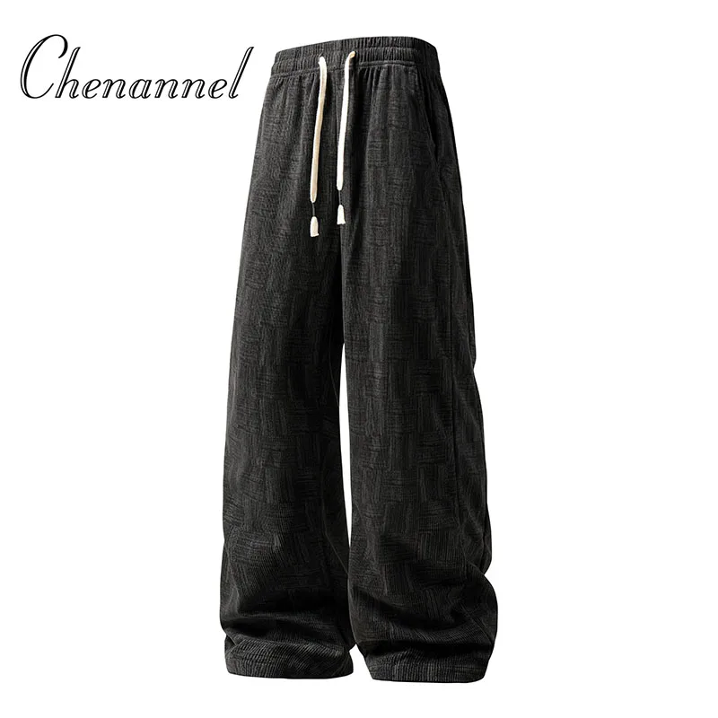 

Men's solid color straight leg jogging pants, suitable for casual sports such as running, gym, and outdoor activities