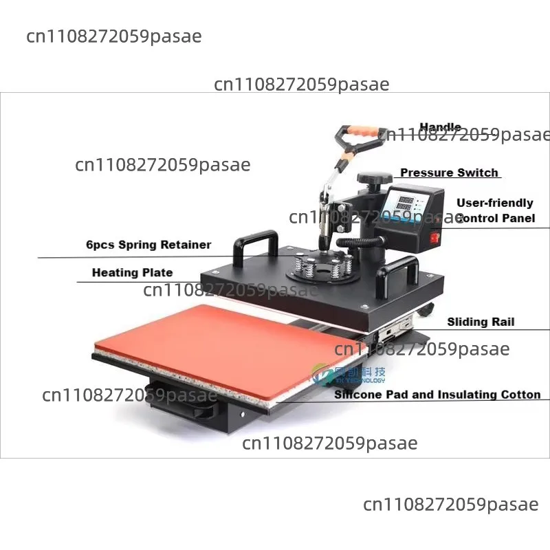 Combo Heat Sublimation Transfer Machine 12x15 Inch Maquina De Sublimacio  15 in 1 Heat Press Machines  for  t -shirt  1