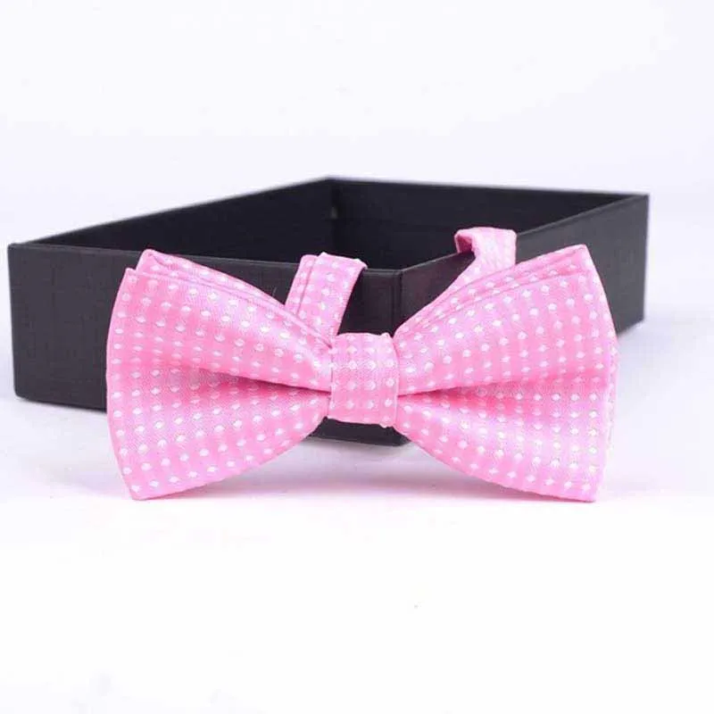 Bowtie Butterfly Bow Tie Silver Dot Polka Children Bowknot Kids Accessories Cute school Boys Baby Girls MW21